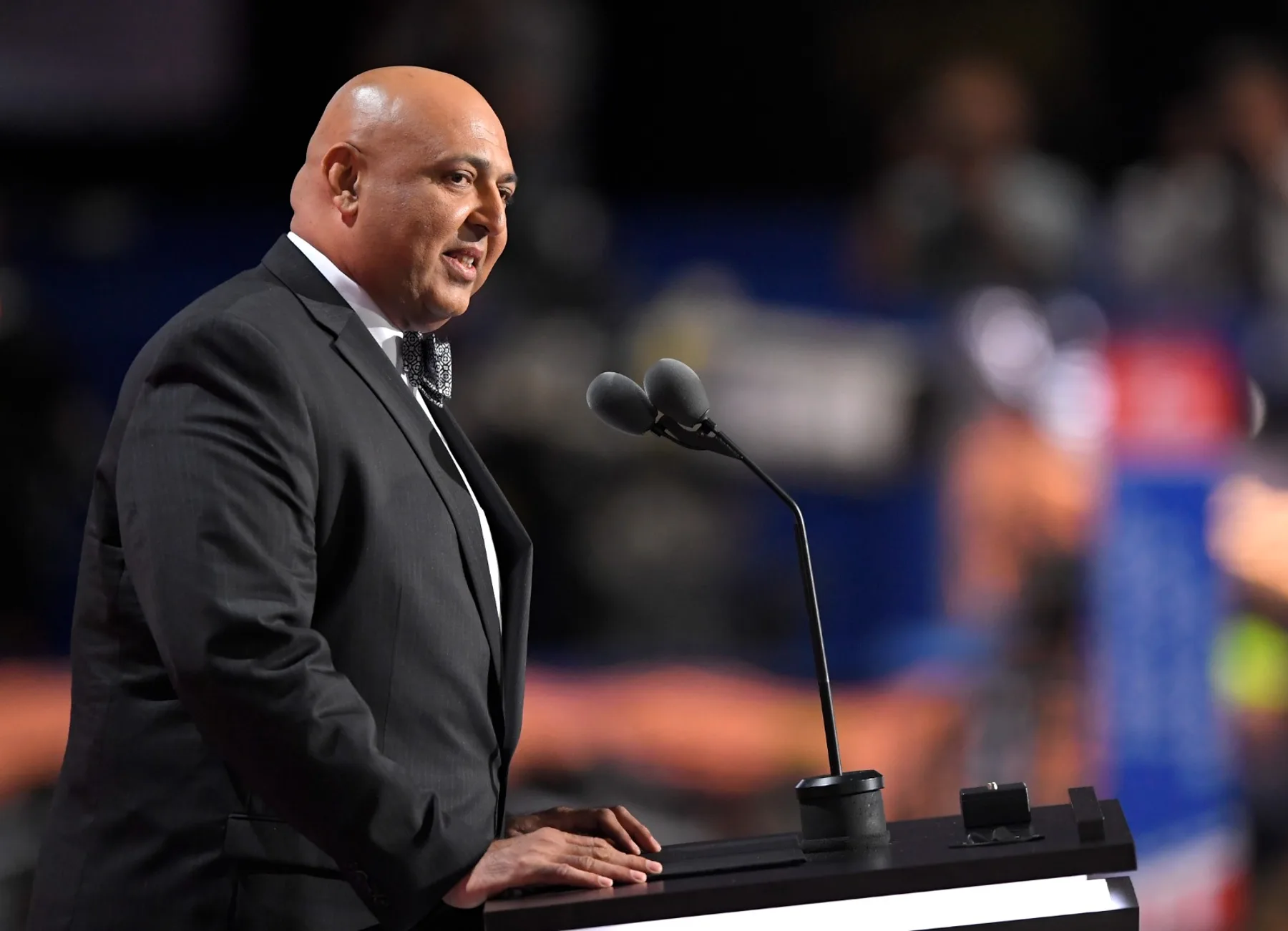 RNC closing prayer · side-stage view — Dr. Sajid Tarar documentary archive